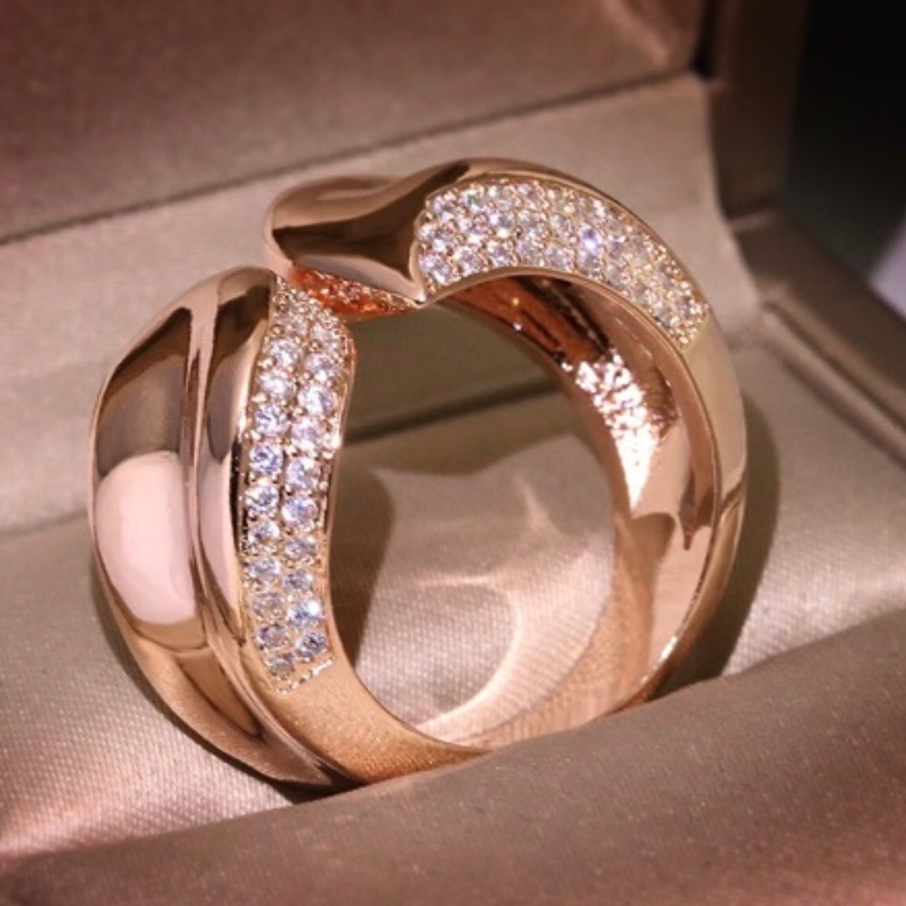 Rose gold-plated Ring